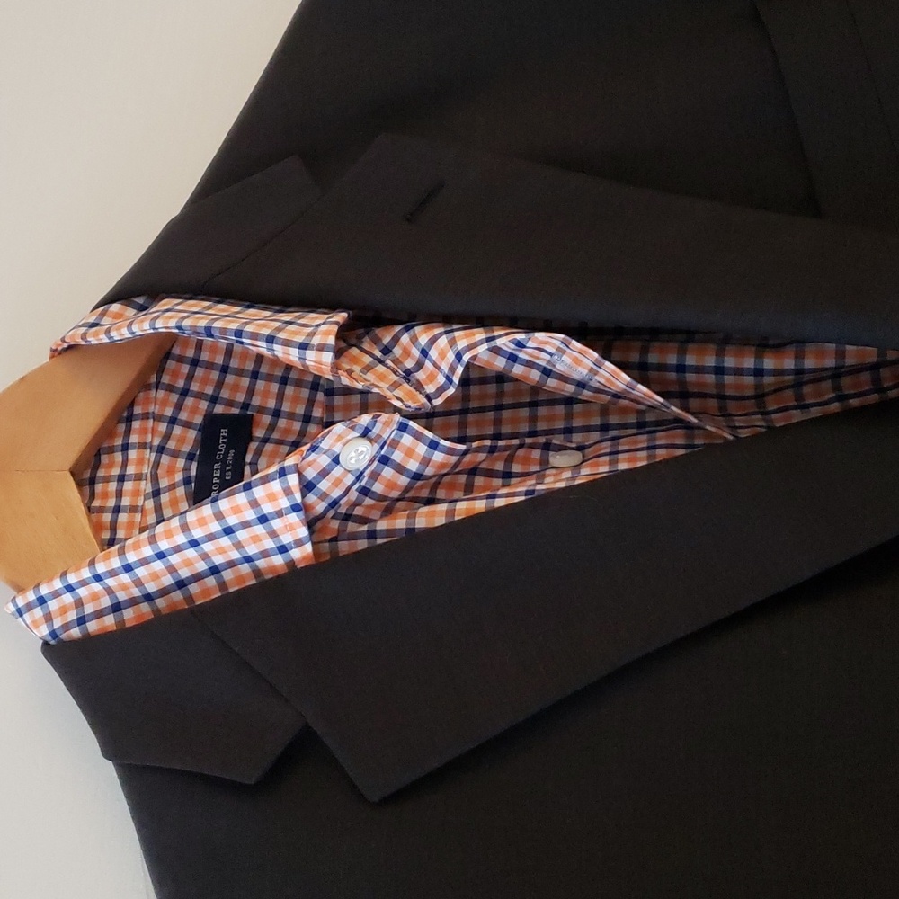 Proper Cloth Men’s Premium Custom Checkered Dress Shirt 100% Cotton